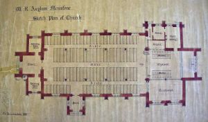 Proposed church Menston 1888 to accommodate 600 people